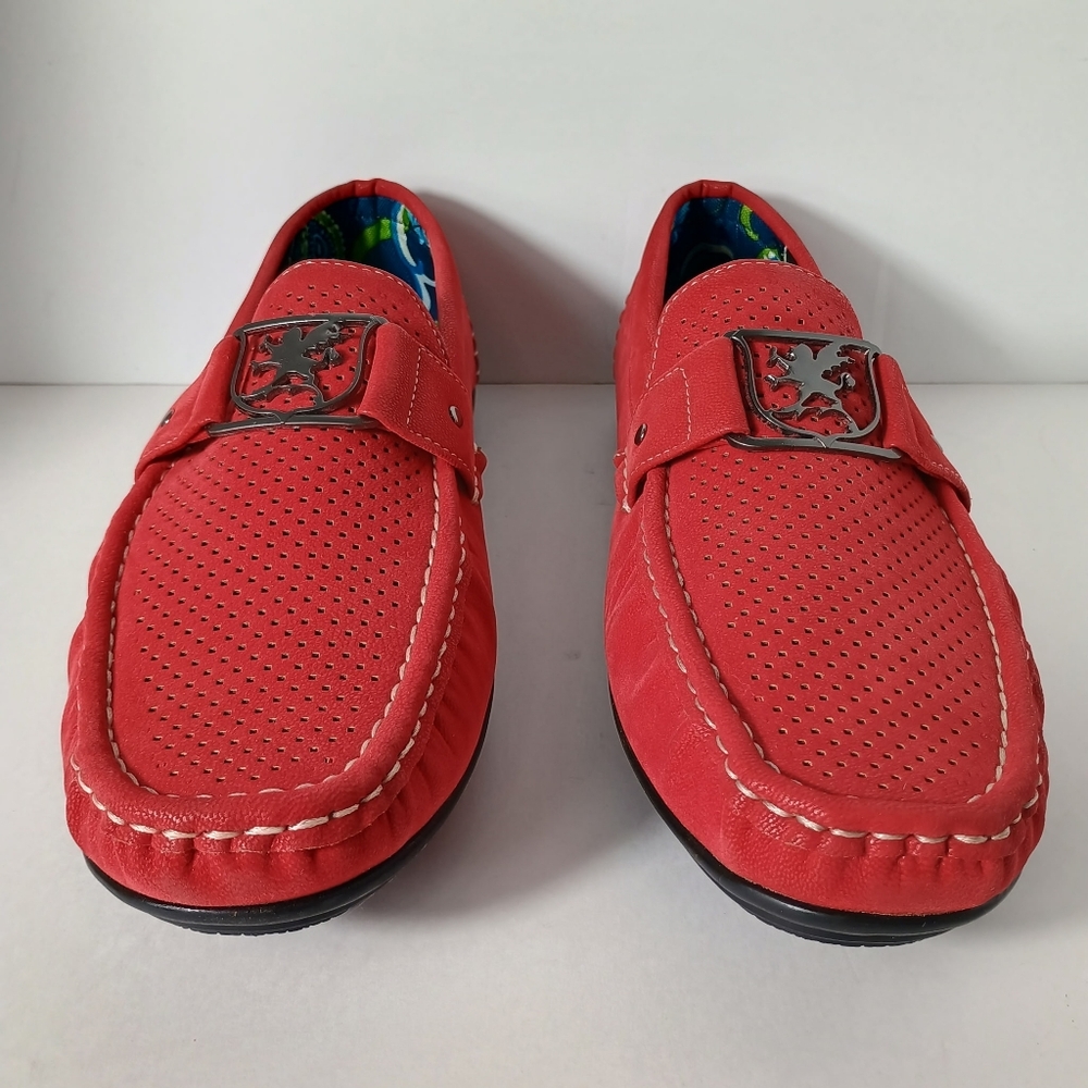 Stacy Adams Men's Primo Red Slip-On Loafers